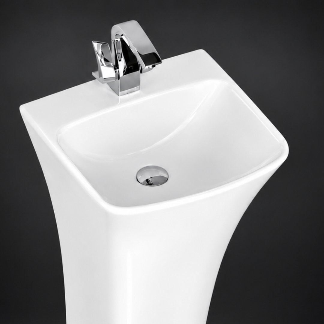 ACME White One Piece Basin Wash Basin - My Home Studio